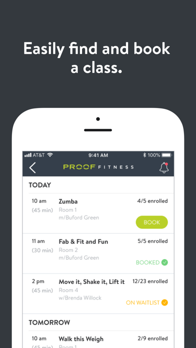 PROOF FITNESS Online Screenshot