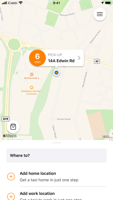 Vokes-Windmill-Rainham Taxis. Screenshot