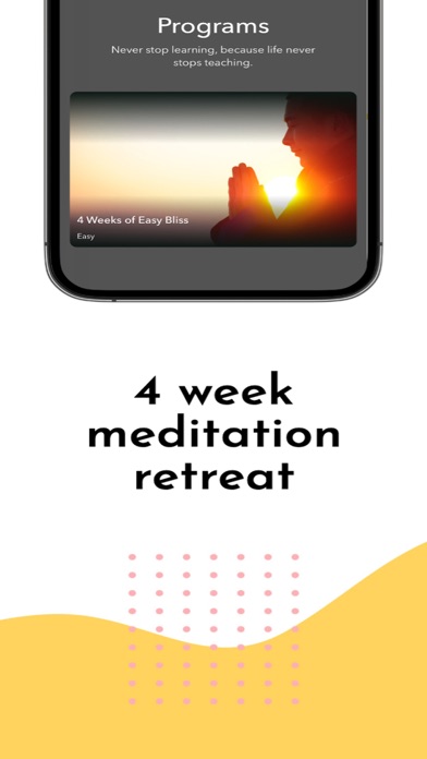 Bliss: Meditation Courses Screenshot