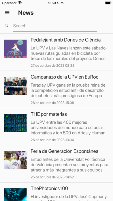 UPV -  Politècnica de Valéncia Screenshot