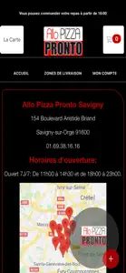 Allo Pizza Pronto Savigny screenshot #4 for iPhone