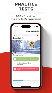 pa driver's permit test iphone screenshot 3