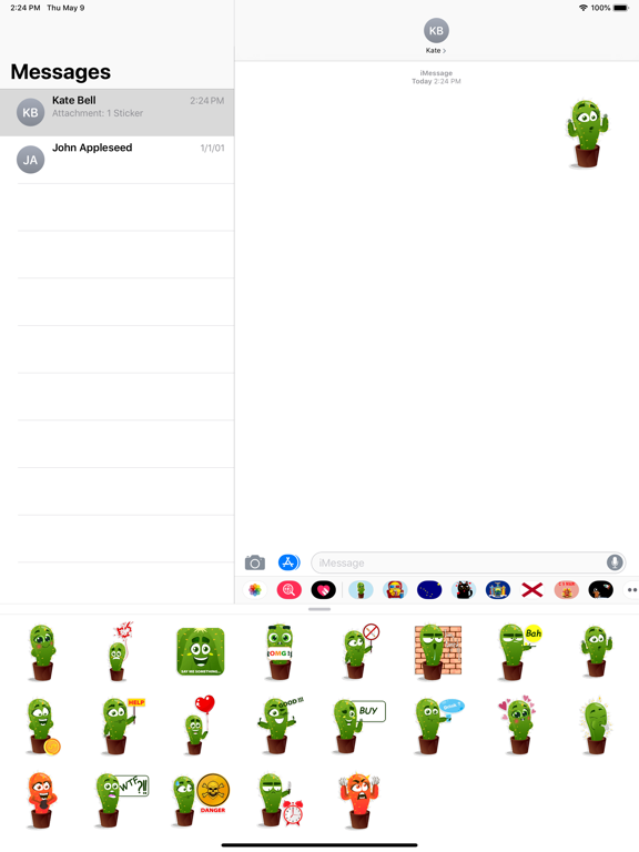 Screenshot #5 pour Cactus stickers - Funny emoji