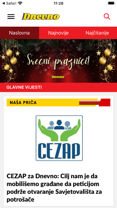 Screenshot 3 of Dnevno.me App