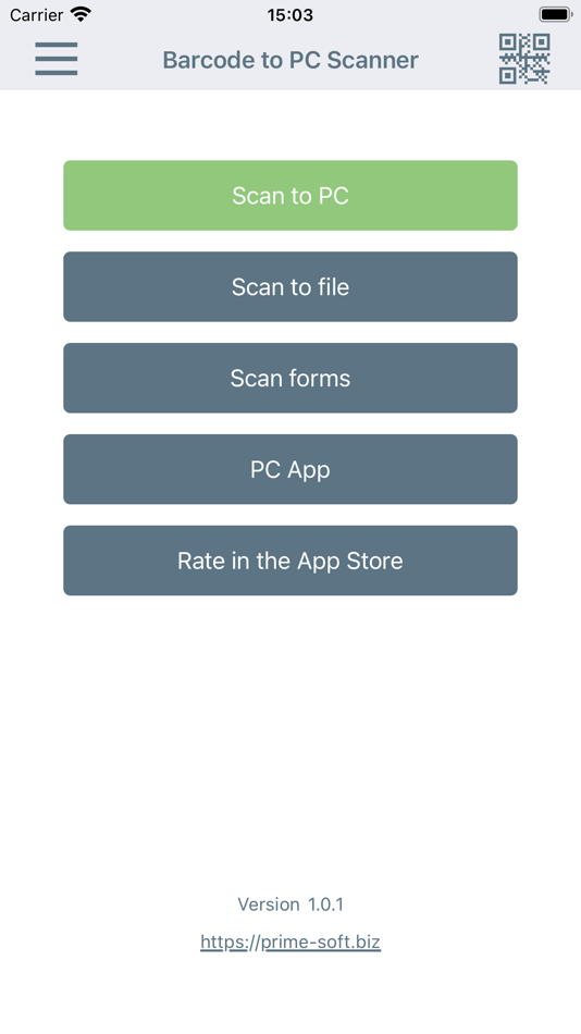 #1. Barcode to PC Scanner (iOS) 由: Ilia Khokhlov