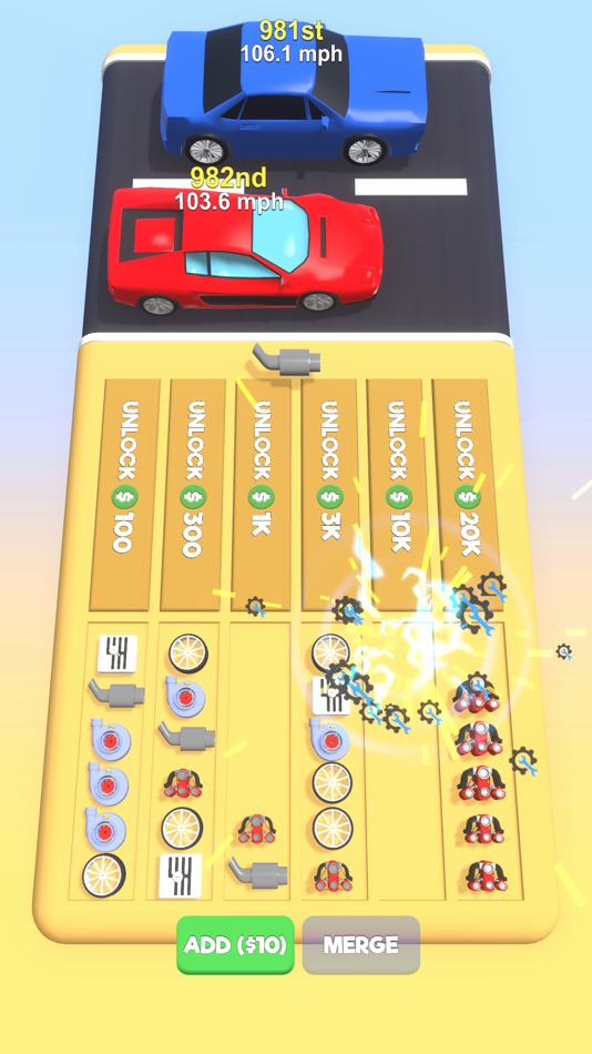#3. Merge To Race! (iOS) Podle: Anka Studios Yazilim ve Pazarlama Limited Sirketi