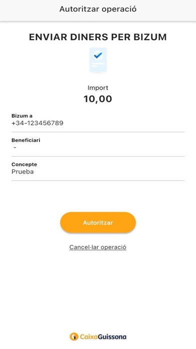 CaixaGuissona Sign Screenshot