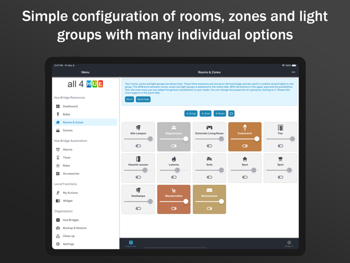 all 4 hue   for Philips Hue