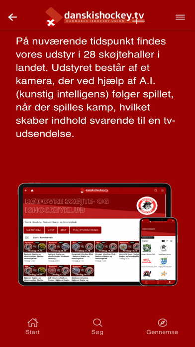 Danskishockey.tv Screenshot