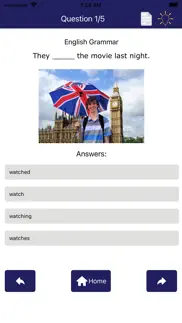 english grammar quiz iphone screenshot 2