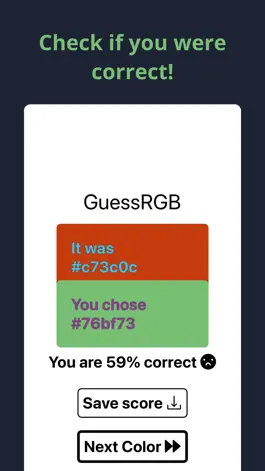 Game screenshot GuessRGB: Guess the Color hack