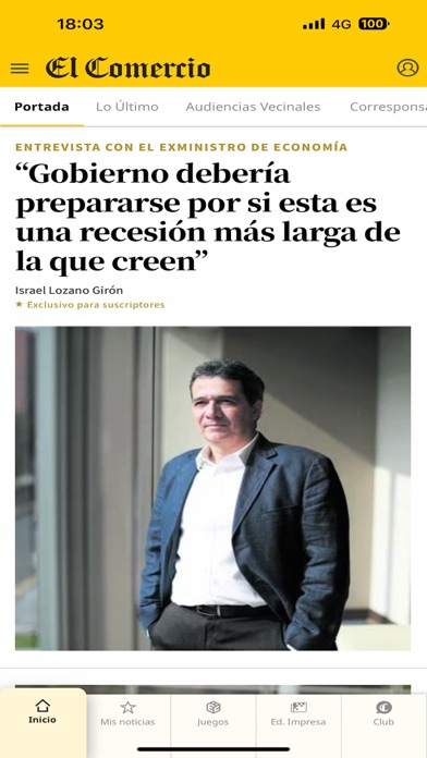 El Comercio Perú Screenshot