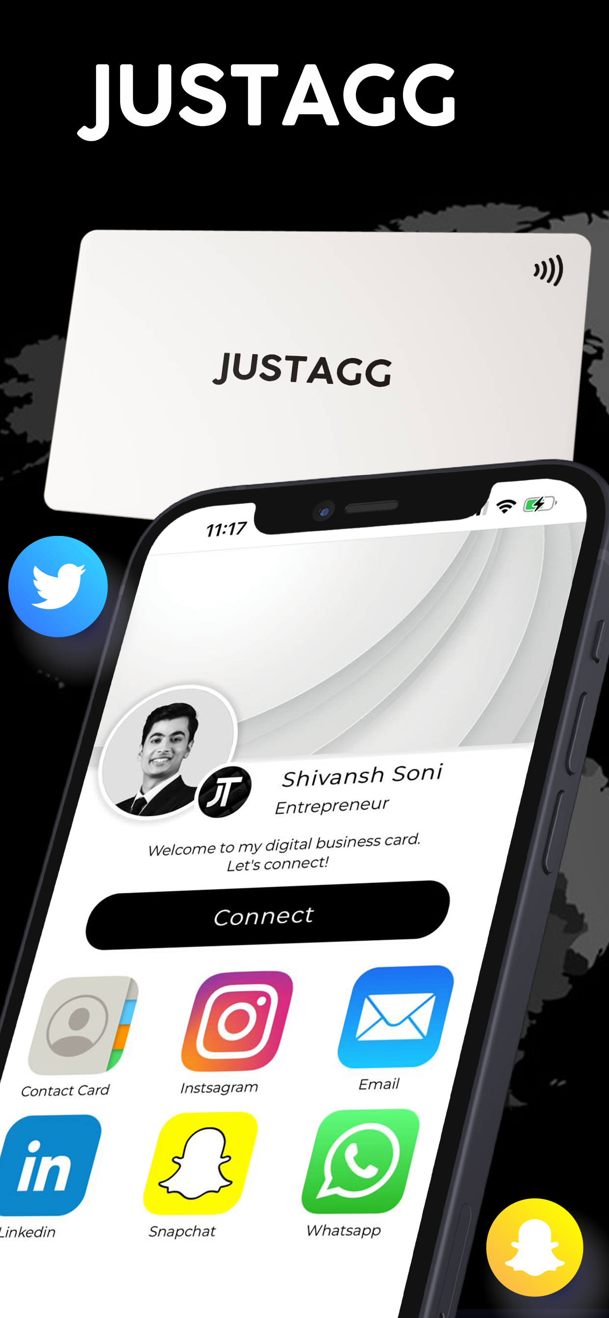 Justagg: Digital Business Card