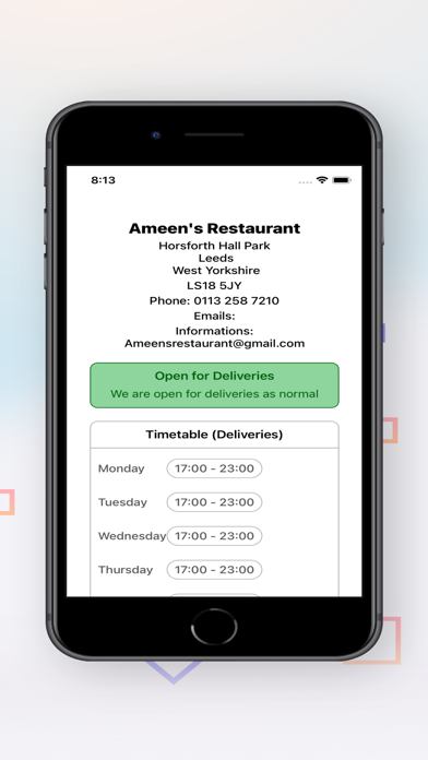 Ameen's Restaurant Screenshot