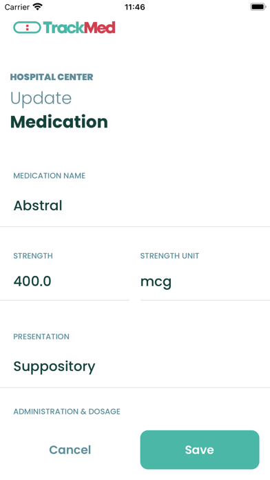 TrackMed Screenshot