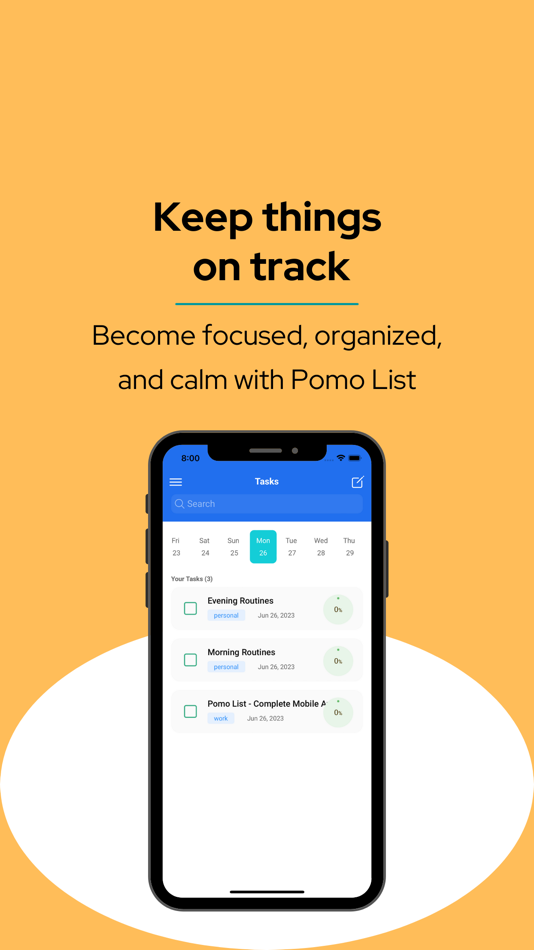 #2. Pomo List (iOS) 由: Hung Pham
