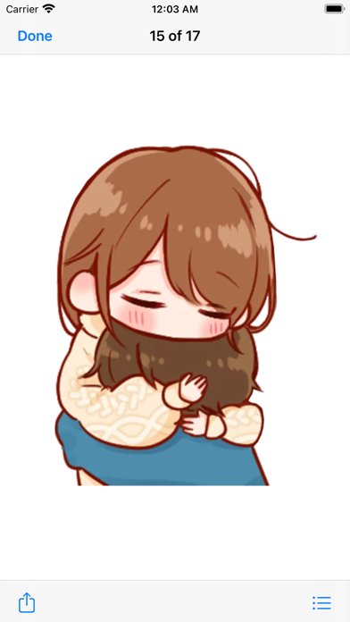 Cute Toko Love Stickers Pack Screenshot