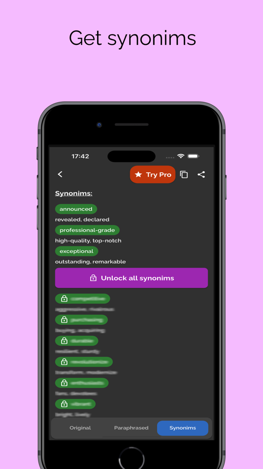 #4. Paraphrase Tool - Reword app (iOS) 由: Daniel Triay Pons