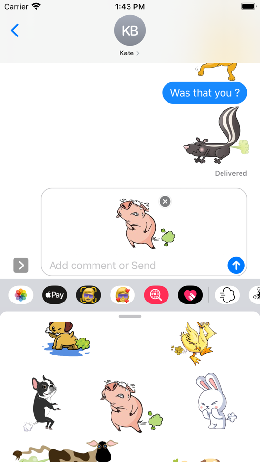 #6. Fart Stickers (iOS) 由: Paul Scott