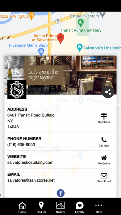 Salvatores Hospitality Screenshot