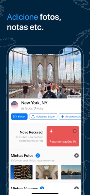Pin Traveler: Mapa de Viagem na App Store