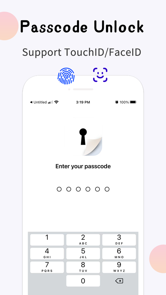 #3. App lock - passcode Lock apps (iOS) 由: Changsha baixing Network Technology Co., Ltd