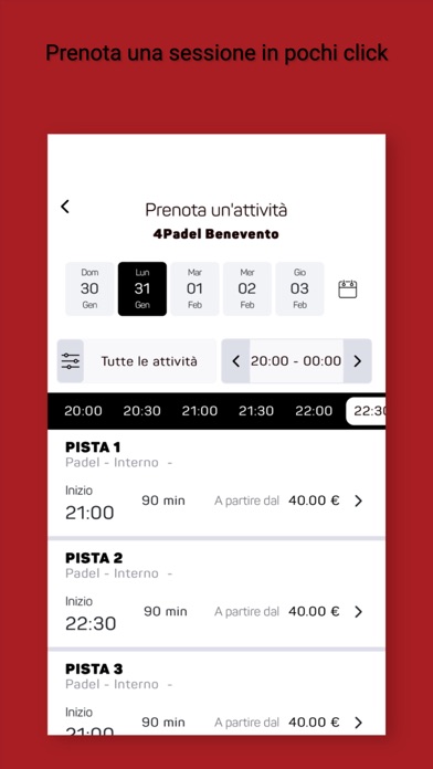 4 Padel Benevento Screenshot