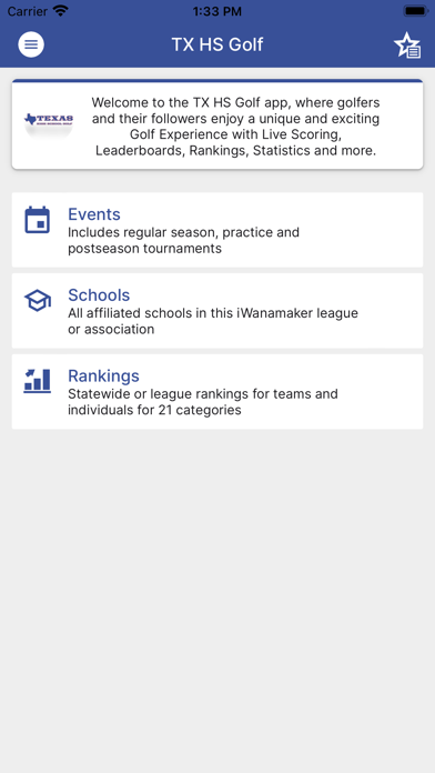 TX HS Golf Screenshot