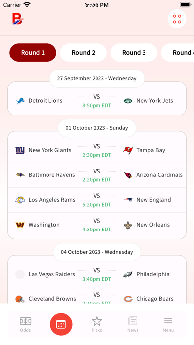 Bovada US Sports Events Book Screenshot