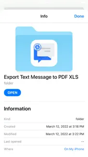 export text message to pdf,xls iphone screenshot 3