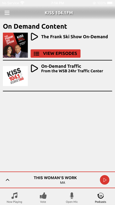 KISS 104.1 Screenshot