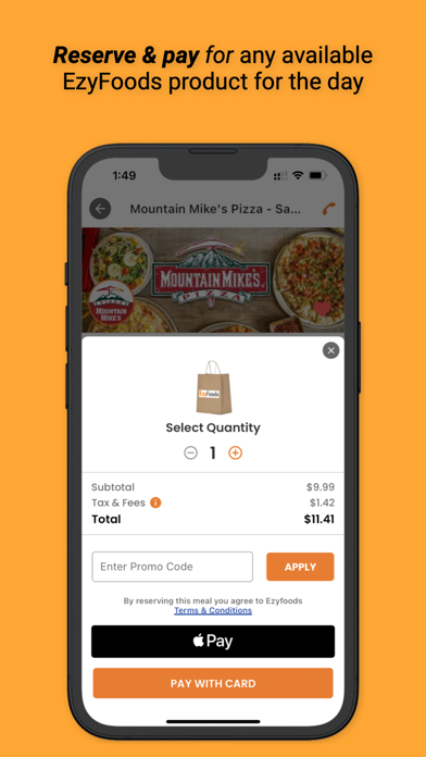 EzyFoods Screenshot
