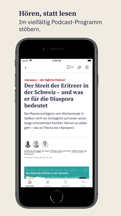 Basler Zeitung Nachrichten Screenshot