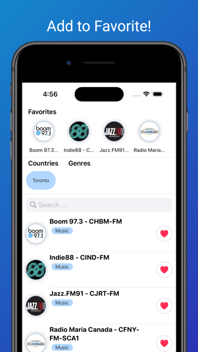 Toronto Radio Stations - News Screenshot