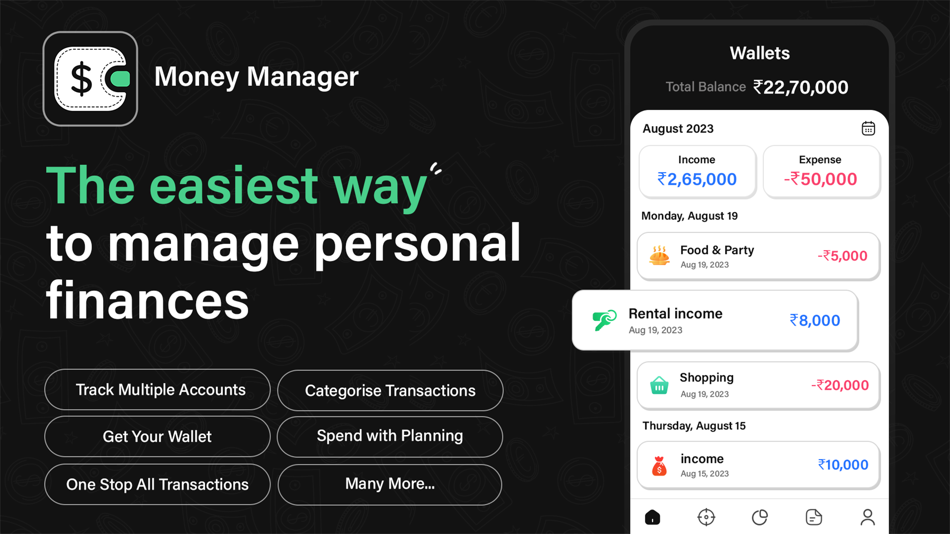 Money Manager - Expense Planer - 1.0.7 - (iOS)