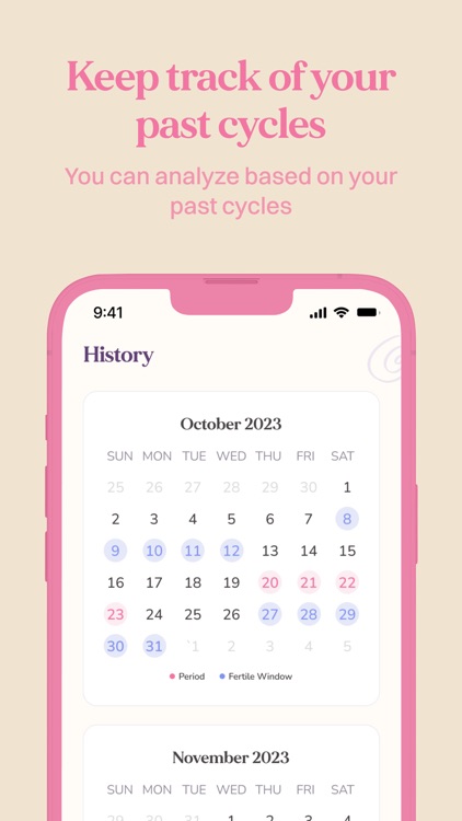 Period Tracker Cycle Calendar