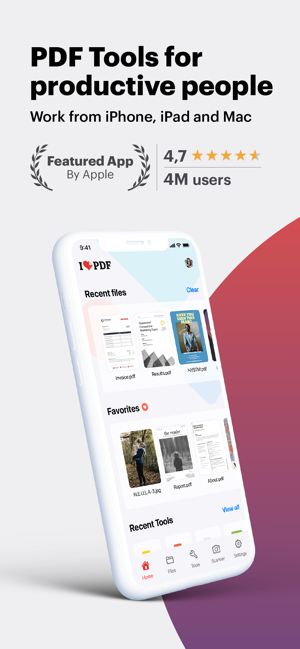 ‎iLovePDF - PDF Editor & Scan Screenshot