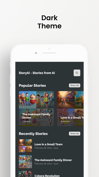 StoryAI: AI Generated Stories Screenshot