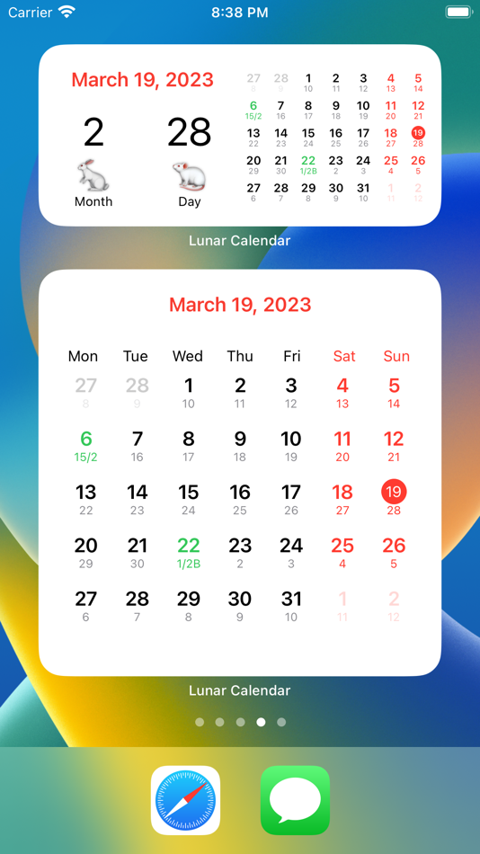 #2. Lunar Calendar And Widget (iOS) โดย: Khang Le
