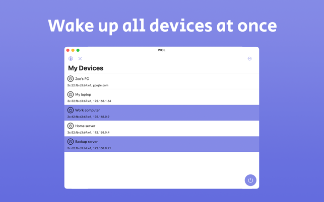 ‎WOL — wake on lan Screenshot