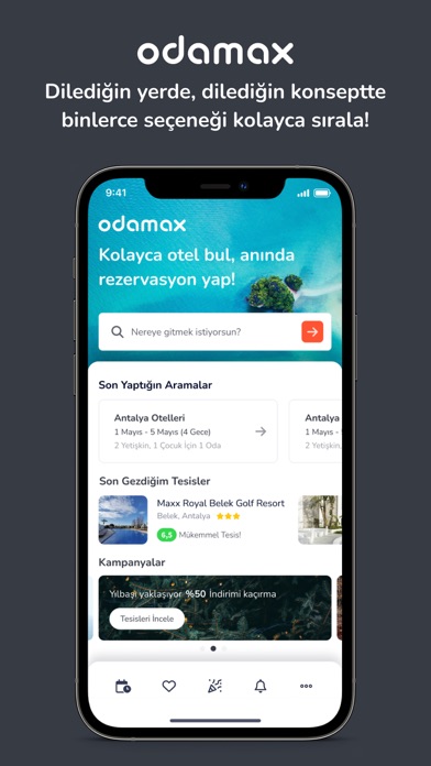 Screenshot #1 pour Odamax - Otel Rezervasyon