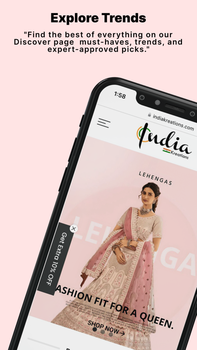 Indiakreations - Shopping App Screenshot