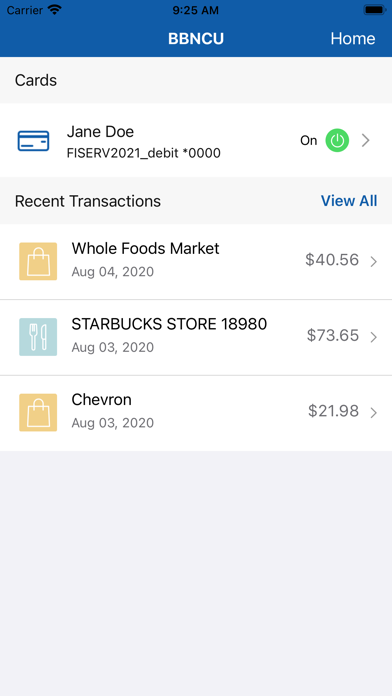 Brainerd BN Credit Union Screenshot