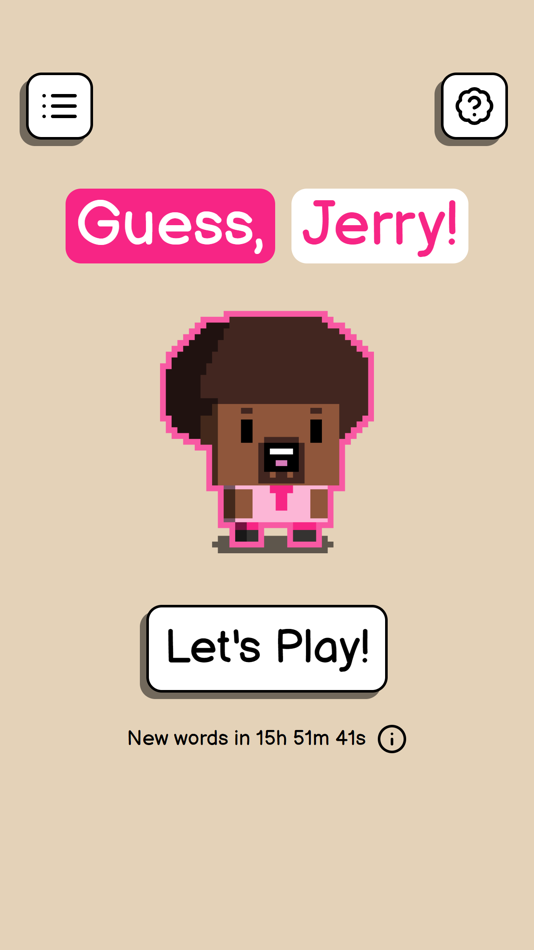 #1. Guess, Jerry! (iOS) 由: Michael Curd