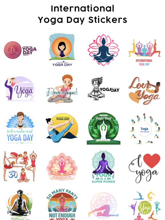 Screenshot #6 pour Yoga day - Yoga Poses Stickers