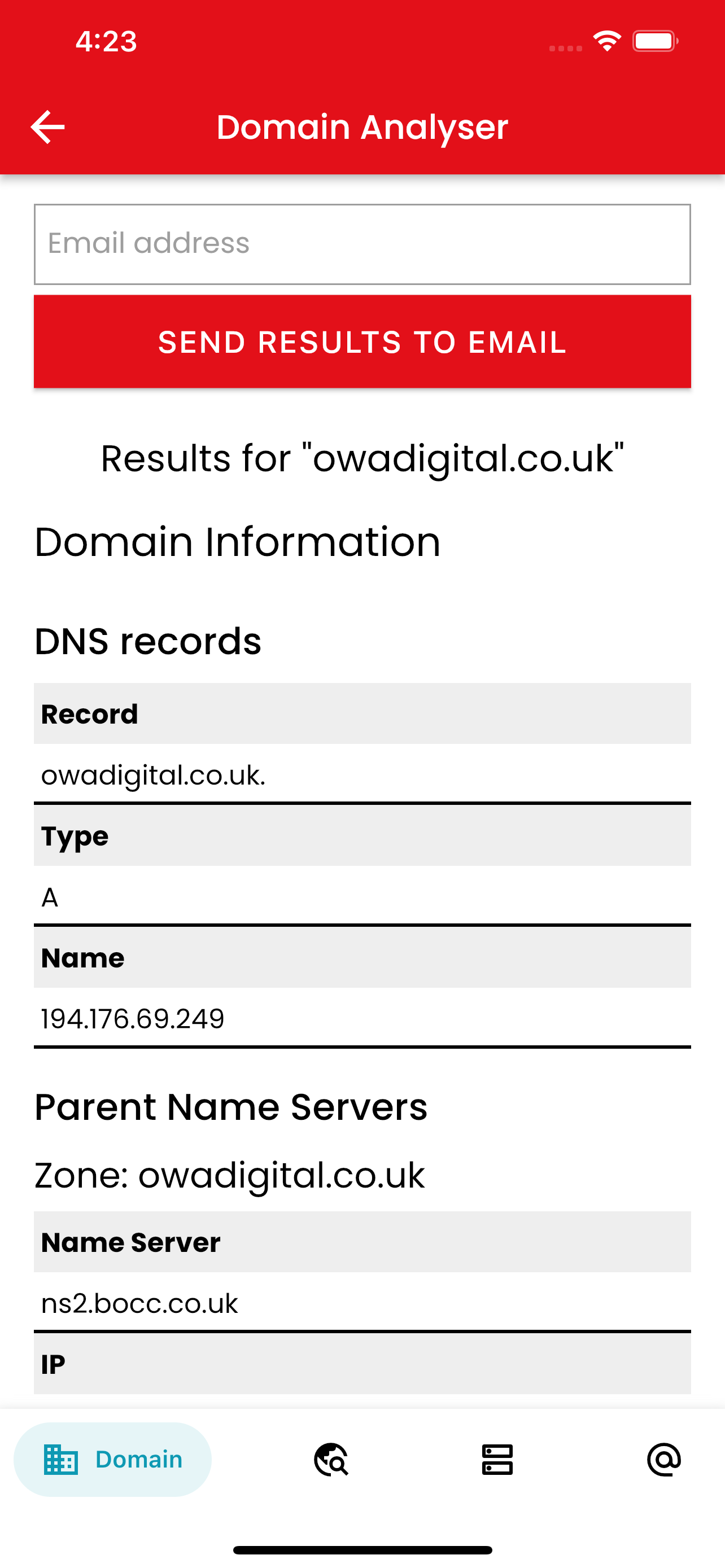 Domain Analyser