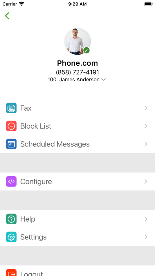 #5. Phone.com (iOS) Podle: Phone.com, Inc.
