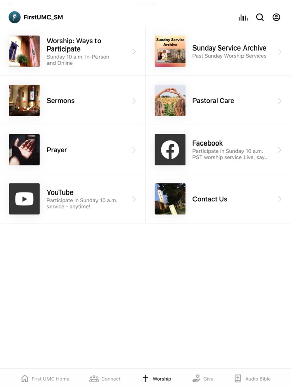 Screenshot #6 pour First UMC Santa Monica
