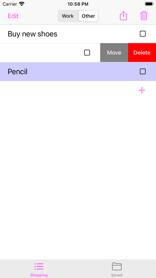 #2. Simple Shopping To Do List App (iOS) 由: giang pham