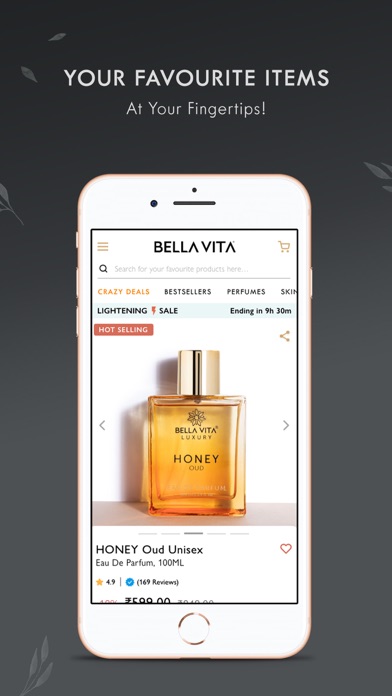 BELLAVITA Online Shopping App Screenshot
